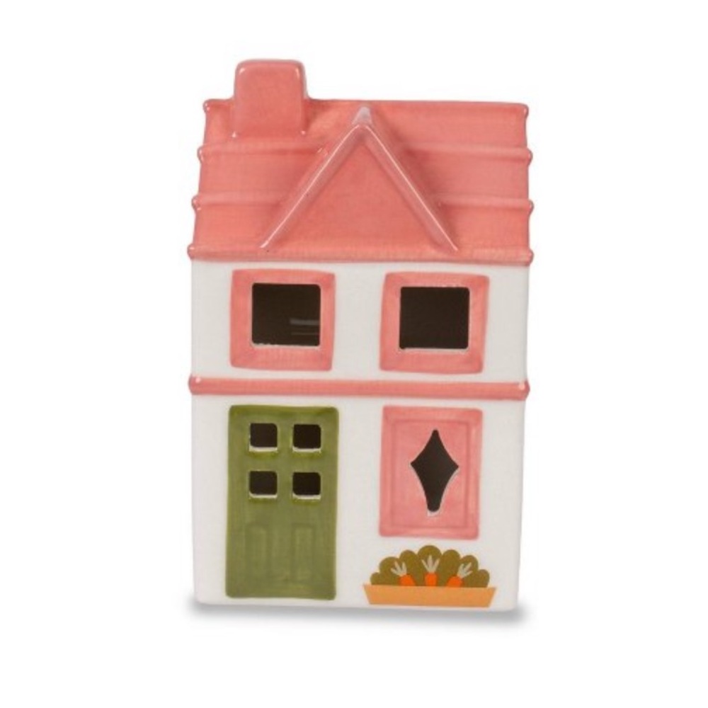 New Target Bullseye Playground Light-Up LED Spring House pink roof & green door